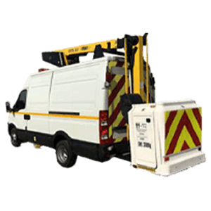 12.5 metre cherry picker vehicle for access work in Warrington