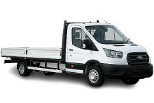 Ford Transit dropside van for hire in Warrington